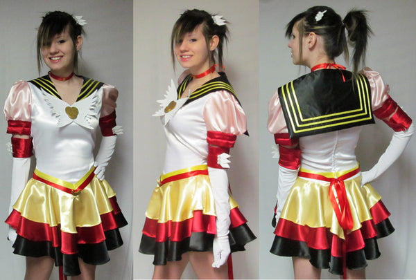 Women's Size 4 6 8 10 12 14 Sailor Scouts Fuku Senshi Pretty Soldier Anime Manga Crossplay Unisex Eternal Sailor Moon Costume Cosplay Adult