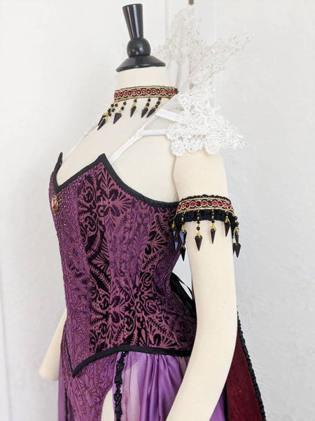 Evil Queen Costume Cosplay Corset Adult SAMPLE SALE