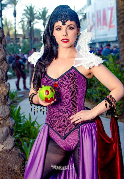 Evil Queen Costume Cosplay Corset Adult SAMPLE SALE
