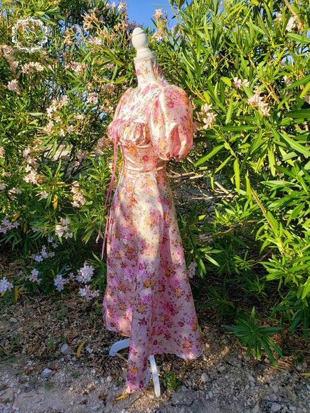 Romantic Dress Picnic Dress Elegant Princess Fairytopia Tailor Made Dress Gift For Girlfriend COTTAGECORE DRESS FLORAL Fairy Dress