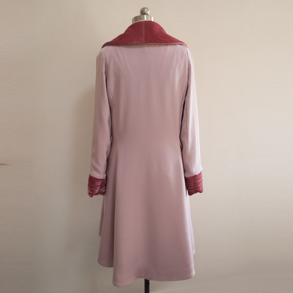Queenie Goldstein Vintage Inspired 1920s coat Costume Cosplay Premium fabric Fantastic Beasts inspired coat Pink Coat