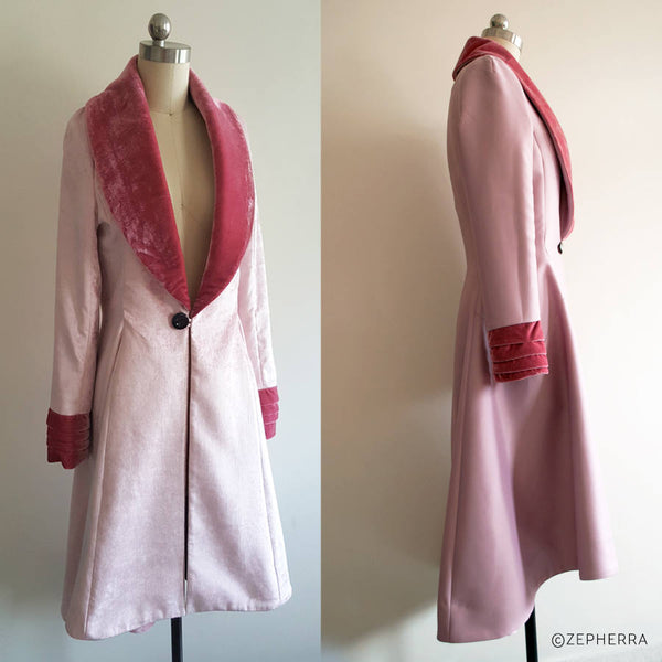 Queenie Goldstein Vintage Inspired 1920s coat Costume Cosplay Premium fabric Fantastic Beasts inspired coat Pink Coat