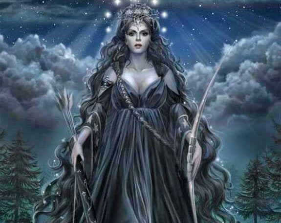 Wikka priestess dress lunar elf dress mother goddess dress larp grv moon phases fantasy dress Fantasy costume sailor moon cosplay