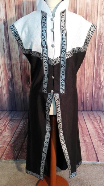 Knight's pastrano grv costume larp costume Fantasy livery men's jacket duster