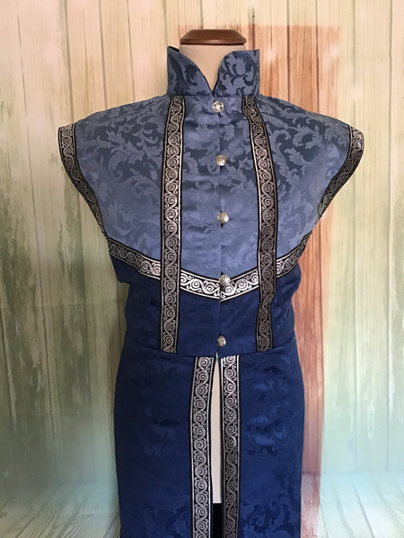 Knight's pastrano grv costume larp costume Fantasy livery men's jacket duster