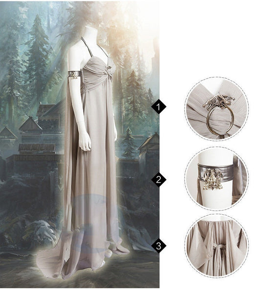 Daenerys Targaryen Cosplay Costume Dress Hallowmas Party Cosplay Costume Game of Thrones Mother of Dragons