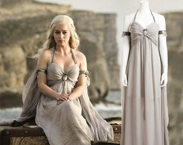 Daenerys Targaryen Cosplay Costume Dress Hallowmas Party Cosplay Costume Game of Thrones Mother of Dragons