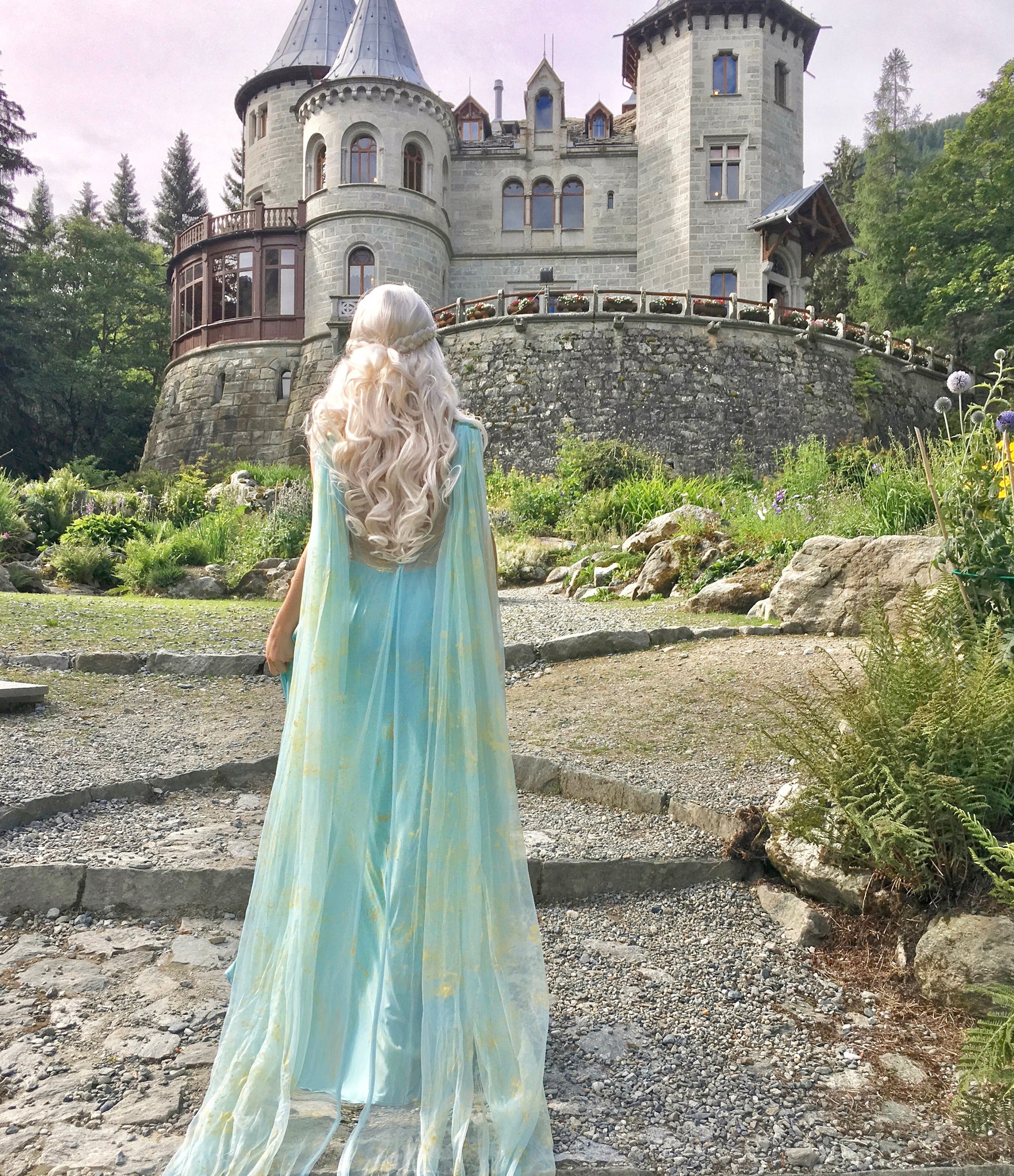 Cotton Blend Khaleesi Gown Fantasy Cosplay Game of Thrones Daenerys Qarth Dress