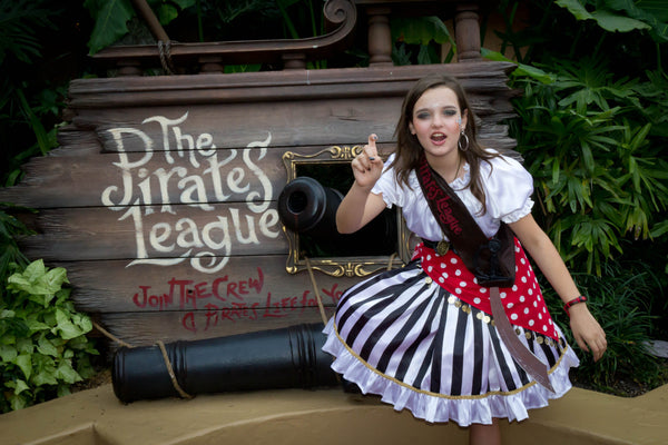 Costume Custom Size Girl's DELUXE PIRATE