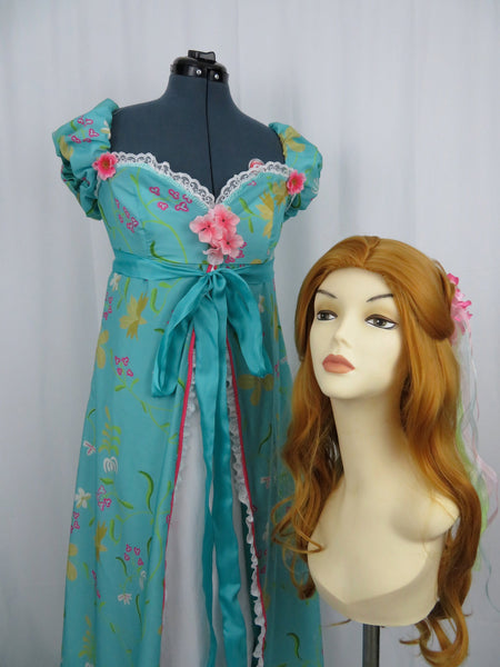 Cosplay Costume from Enchanted Custom Adult Giselle Inspired Curtain Dress
