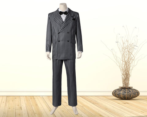 Costume Cosplay Suit Halloween Outfit The Addams Family 1991 Gomez Addams