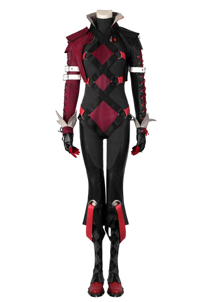 Cosplay Costume Women Dress Shoes Outfit Gotham Knights 2023 Harley Quinn Boss