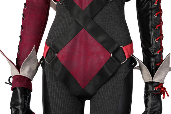 Cosplay Costume Women Dress Shoes Outfit Gotham Knights 2023 Harley Quinn Boss