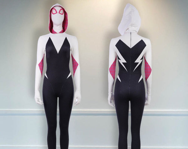 Jumpsuit Outfit Spider Man Halloween Outfit Gwen Stacy Cosplay Into the Spider Verse Costume