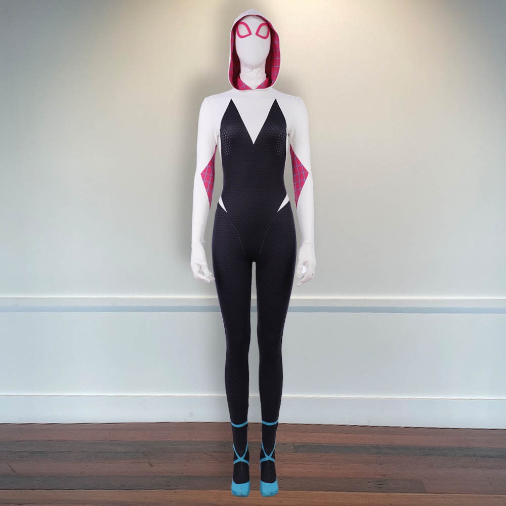 Jumpsuit Outfit Spider Man Halloween Outfit Gwen Stacy Cosplay Into the Spider Verse Costume