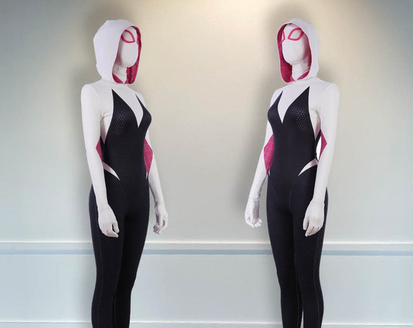 Jumpsuit Outfit Spider Man Halloween Outfit Gwen Stacy Cosplay Into the Spider Verse Costume