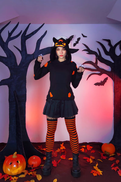 HALLOWEEN PUMPKIN male or female cut Grass starter hoodie