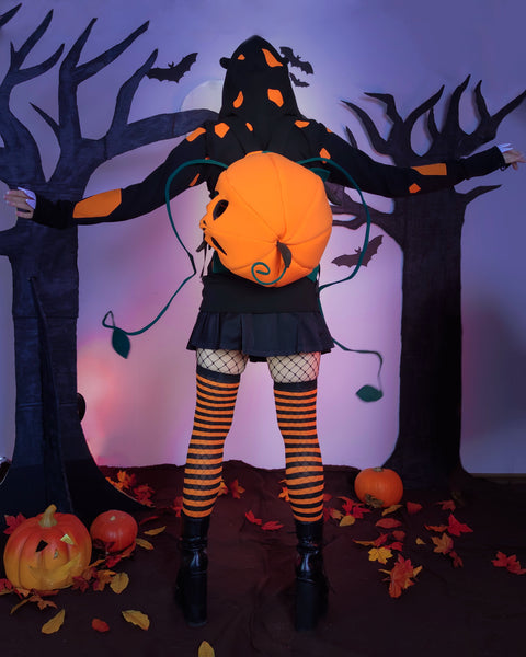 HALLOWEEN PUMPKIN male or female cut Grass starter hoodie