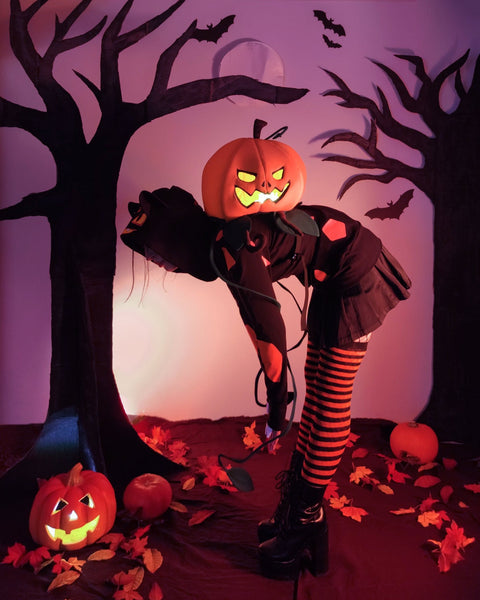HALLOWEEN PUMPKIN male or female cut Grass starter hoodie