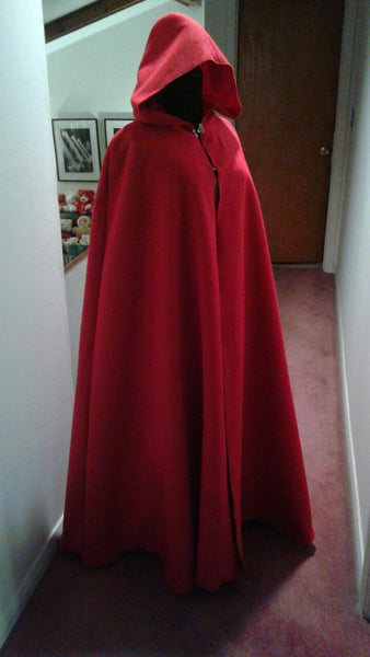 Medieval Renaissance Cloak Handmade Red Riding Hood