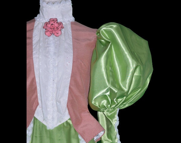 Leg'o Mutton Sleeve Free Shipping US Handmade Victorian Costume Walking Suit Belle Epoque era theatre historical Dress movie
