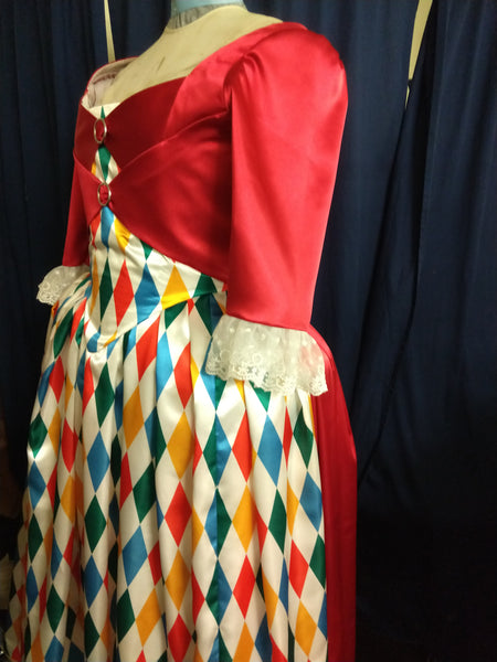 Harlequin Commedia de l'arte carnival pierrot columbine clown Mardi Gras