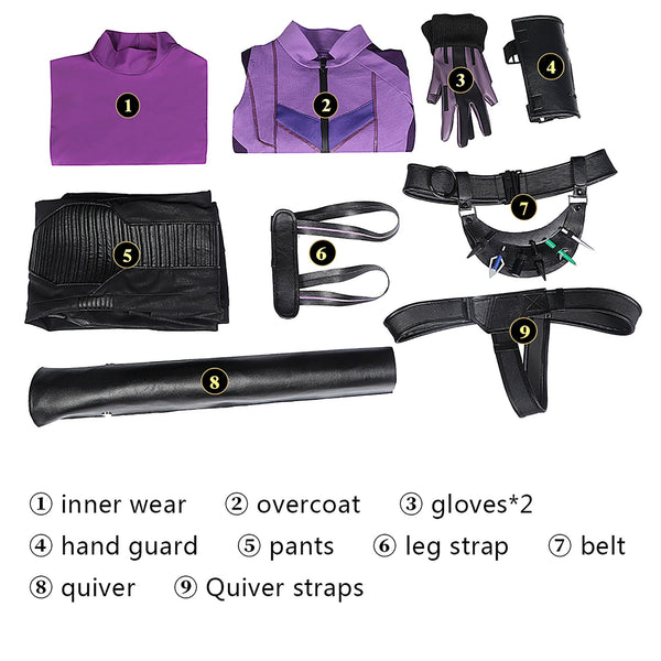 Shoes Women Cosplay Outfit Hawkeye Season 1 Kate Bishop Costume
