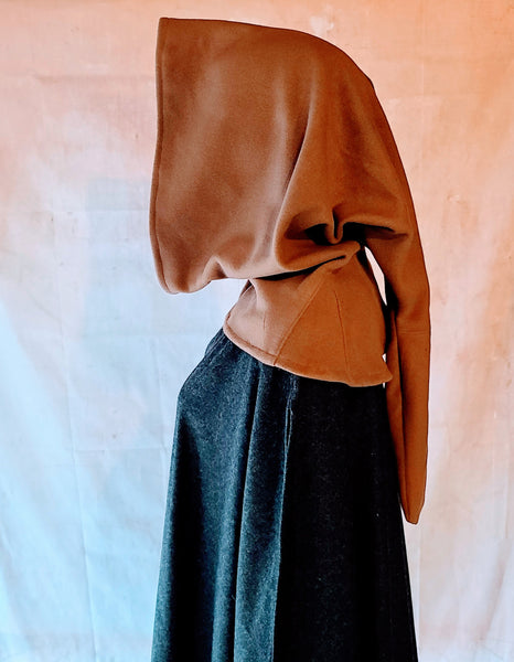 Handmade Costume Medieval middle Ages Hood Liripipe Cotehardies