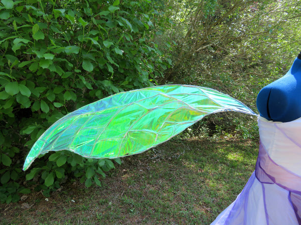 Fairy Wings for Cosplay or Costumes Extra Large Adult Sized Iridescent Celophane Goddess Themed
