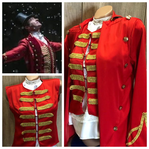 Shirt leotard Halloween costume Cosplay Pageant Ringmaster costume girl kids adult ring master photoprop The greatest showman Jacket Costume