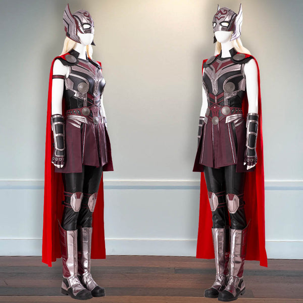 Love and Thunder Halloween Outfit Jane Foster Mighty Thor Cosplay Costume Battle Outfit Thor 4