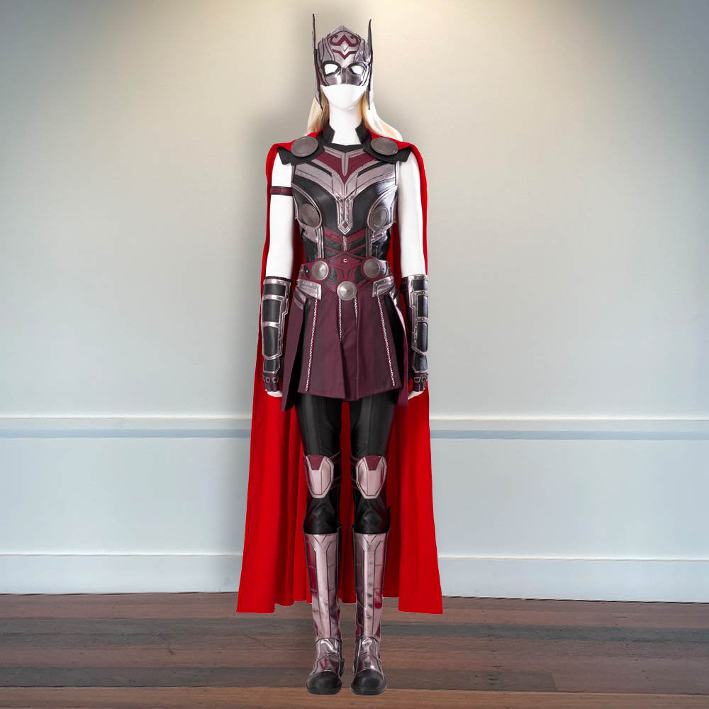 Love and Thunder Halloween Outfit Jane Foster Mighty Thor Cosplay Costume Battle Outfit Thor 4