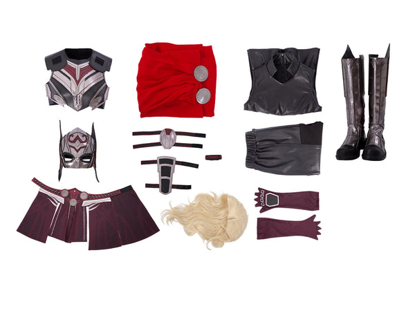 Love and Thunder Halloween Outfit Jane Foster Mighty Thor Cosplay Costume Battle Outfit Thor 4