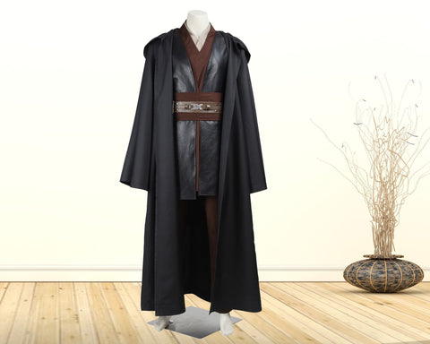 Costume Cosplay Suit Star Wars Outfit with Cloak Jedi Knight Anakin Skywalker