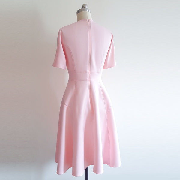 1950s Swing dress 50's dress Royal Canada Tour custom dress Duchess of Cambridge Kate Middleton blush pink dress Custom made dress