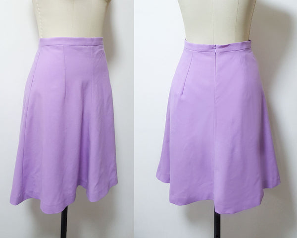 Duchess Cambridge inspired purple swing skirt lilac wool crepe skirt size Small skirt SALE Kate Middleton inspired Lavender skirt