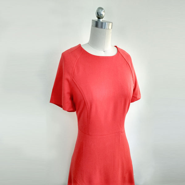 Custom made dress Swing dress 50's dress Duchess of Cambridge dress Kate Middleton inspired red skater dress Dress eugenia red dress