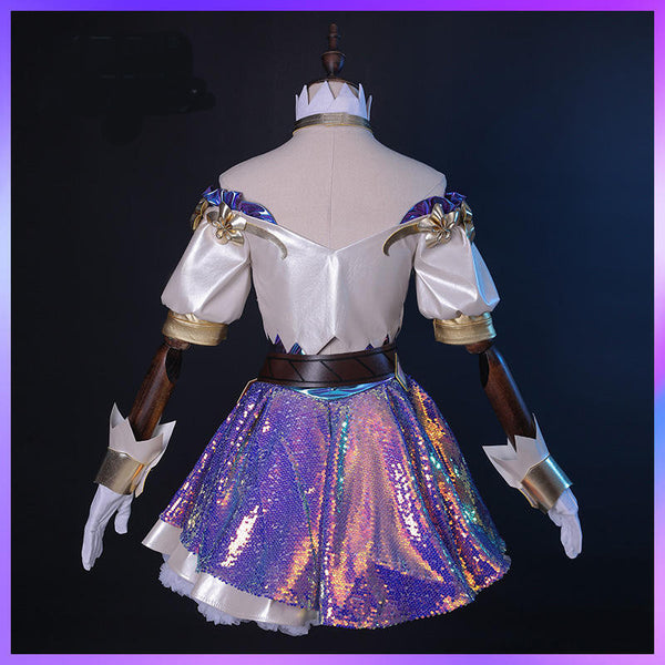 Cosplay Costume Dresses Shoes Wig Outfit LOL The Starry-Eyed Songstress Seraphine