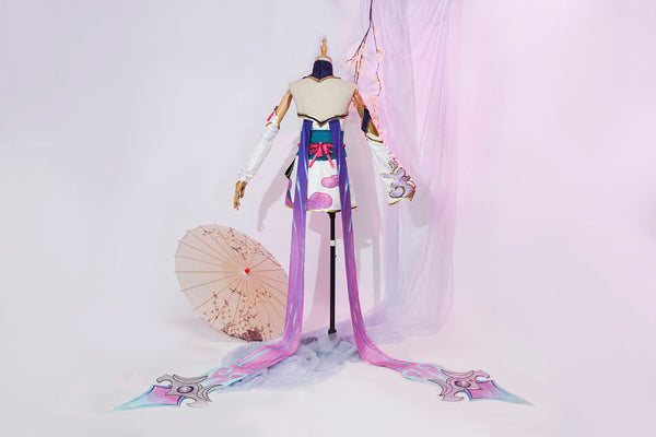 Cosplay Costume Dresses Prop Wig Outfit LOL Spirit Blossom Evelynn