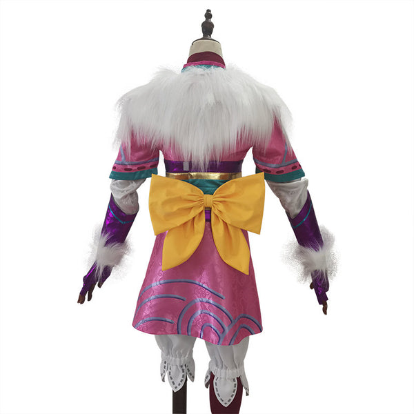 Cosplay Costume Shoes Lamb Wolf Head Outfit LOL Spirit Blossom Kindred Cosplay Eternal Hunters