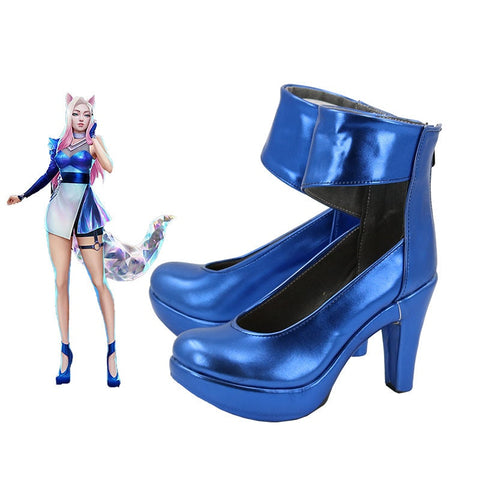 Dresses Wigs Shoes Outfit LOL KDA all out Ahri Cosplay Costume