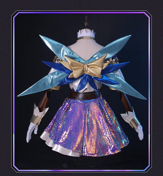 Cosplay Costume Dresses Shoes Wig Outfit LOL The Starry-Eyed Songstress Seraphine