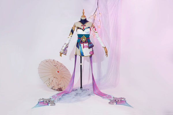 Cosplay Costume Dresses Prop Wig Outfit LOL Spirit Blossom Evelynn