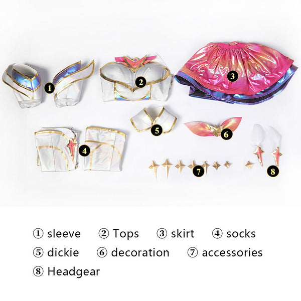 Cosplay Costume Dress Outfit LOL Star Guardian 2022 Kaisa