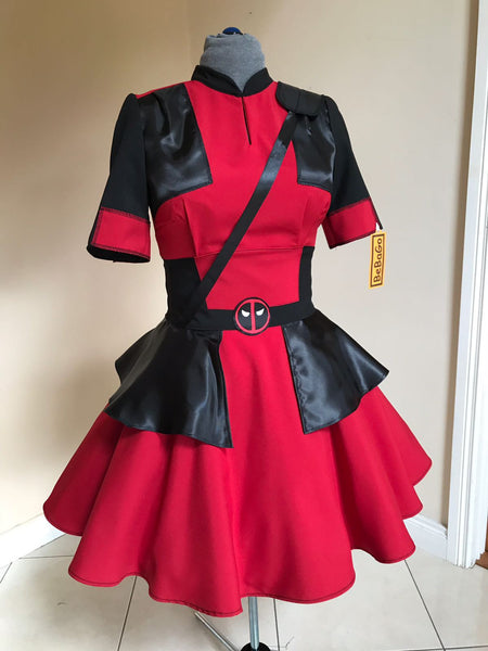 Female Deadpool Dress Lady Cosplay Costume
