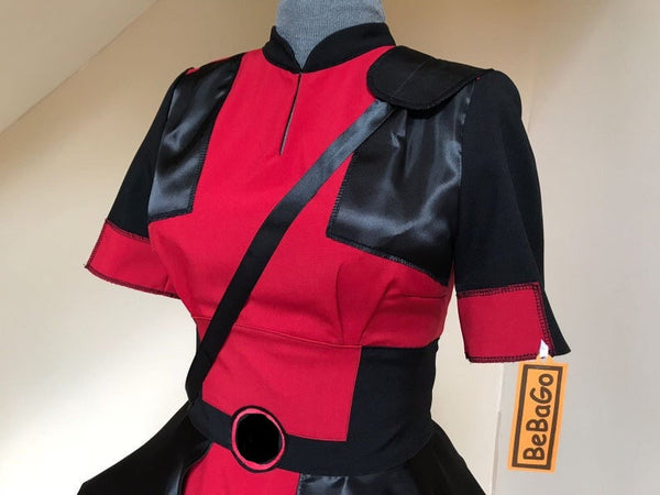 Female Deadpool Dress Lady Cosplay Costume