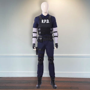 Outfit Resident Evil 2 Remake Halloween Outfit Leon Kennedy R P D Uniform Cosplay