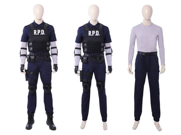 Outfit Resident Evil 2 Remake Halloween Outfit Leon Kennedy R P D Uniform Cosplay