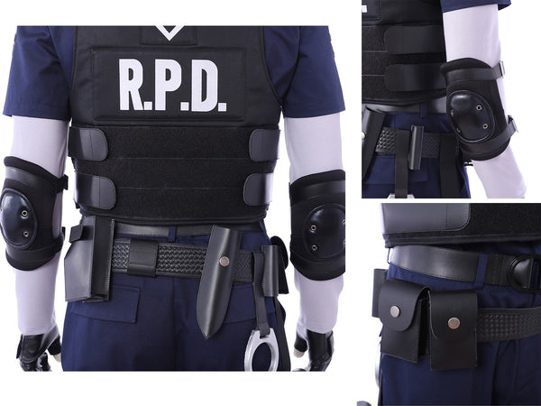 Outfit Resident Evil 2 Remake Halloween Outfit Leon Kennedy R P D Uniform Cosplay