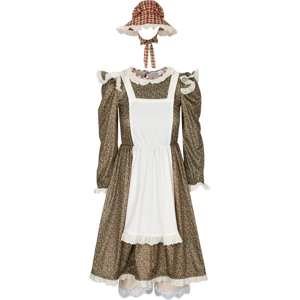 Little House Prairie Dress Girls Pioneer Costume Laura Ingalls
